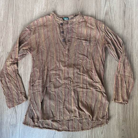 Kathmandu Shirts Kathmandu Imports Flowy Beachy Cotton Shirt Poshmark